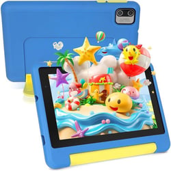 Tablette enfant KOTSREN Android 13 - Silicone - Bleu - 7 pouces
