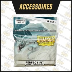 Dragon Shield – Sleeves Standard (x100) – Perfect Fit – Sideloading Transparent (Double-Sleeve)