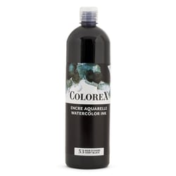 Encre aquarelle - Noir d'ivoire - Pébéo - Colorex - Calligraphie, dessin - 1L