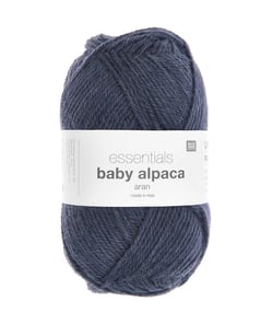 Fil exceptionnel à tricoter Essentials Baby Alpaca & Merino - Rico Design 09 Bleu marine