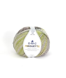 Fil à tricoter PIROUETTE - 200gr - DMC 416 Vert