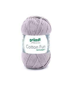 Fil à tricoter COTTON FUN - Gründl - certifié Oeko-Tex 27 Gris