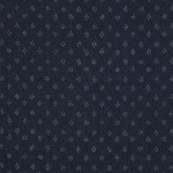 Tissu Jeans Denim pois Nolyn bleu clair sur fond Bleu marine - Au mètre