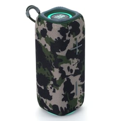 Enceinte Bluetooth Portable 3D Stéréo Subwoofer LED Multicolore Anti-Poussière Autonomie 3h Vert YONIS
