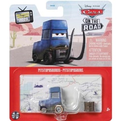Vehicule cars pitstopsaurus - voiture miniature bleu - mattel - hky43