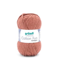 Fil à tricoter COTTON FUN - Gründl - certifié Oeko-Tex 14 Marron