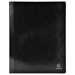 Chemise à lamelle carte lustrée pelliculée 355gm2 Iderama - A4 - Noir - x 25 - Exacompta
