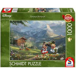 Puzzle Mickey et Minnie dans les Alpes 1000 pcs - Schmidt Spiele