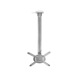 Nedis Support de Plafond 2kg pour Vidéoprojecteur 10kg Inclinable Rotatif en Acier Argent