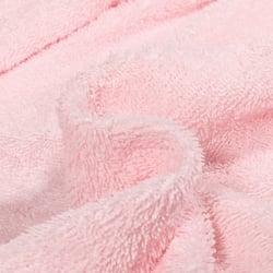 Tissu Eponge légère 340 g/m² uni Rose bébé