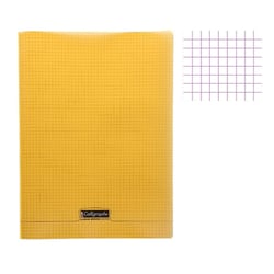 Cahier - 24x32(cm) - Petits carreaux - 96 pages - couverture en polypro - sans spirale - Clairefontaine - Calligraphe