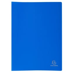 Protège-documents en polypropylène souple OPAK 80 vues - A4 - Bleu clair - x 12 - Exacompta