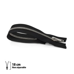 Fermeture éclair Z16 - 18 cm - Non Séparable