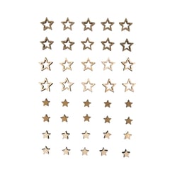 Miniatures en bois Etoiles, FSC Mix Cred, nature, assorties, 1,2 cm ø, 40 pces