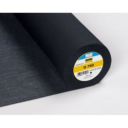 Entoilage Tissé Thermocollant Vlieseline G740 Noir