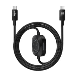 Max excell Câble USB-C vers USB-C 60W et Apple Watch Nylon Tressé 1m Noir