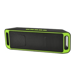 Enceinte Bluetooth Portable Multifonction Avec Appel Mains Libres Et Radio FM Vert YONIS