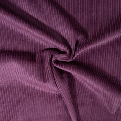 Tissu Velours Grosses côtes Prune