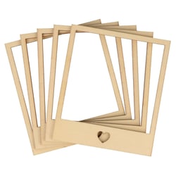 Set 5 cadres en bois 9x10,5 cm - Artemio
