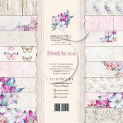 8 papiers scrapbooking 30.5 x 30.5 cm LemonCraft NEXT TO ME