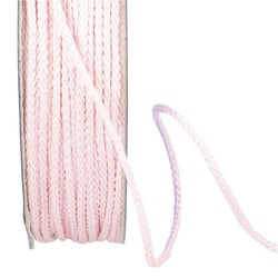 Bobine 30m cordelière polyester 2mm rose clair
