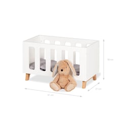 Lit de poupée Marit en MDF avec literie complète – 4 éléments - Pinolino