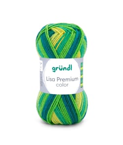 Fil à tricoter LISA PREMIUM COLOR - Grundl - certifiée Oeko-Tex 27 Multicolore