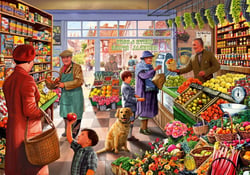 Puzzle 2000 pièces - Village Greengrocer - Bluebird Puzzle