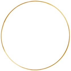 Cercle nu en métal, d 40 cm, doré, 1 pièce