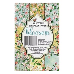 24 mini papiers fantaisis image 7 x 10,8 cm DECORER BLOOSOM