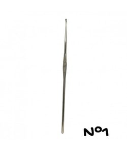 Crochet en aluminum - 12cm - n°0.60 a n°2 - Distrifil taille n°1