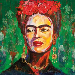 Lot de 4 serviettes en papier découpage collage 33 cm FRIDA D 103 EC
