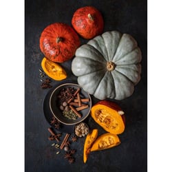 Tableau sur toile citrouilles 30x45 cm