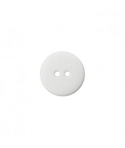 Carte de 4 boutons Polyester Blanc 18mm - Union Knopf Blanc