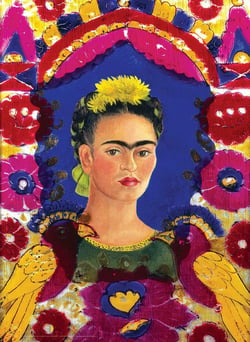 Puzzle 100 pièces - Pièces XXL - Frida Kahlo - Self Portrait - Eurographics