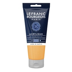 Peinture acrylique - Jaune de Naples - 816 - Fine - Lefranc Bourgeois - Tube 80ml
