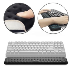 Tapis De Souris Confort Mousse Mémoire Antidérapant Pour Poignet Douleur Noir YONIS