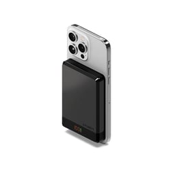 CYGNETT Powerbank 10 000mAh Sans Fil Fixation Magnétique Modèle MagSlim Ultra-Compact Noir