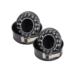Ensemble de 2 Moules à manqué à charnière avec fond à savarin 18 cm Zenker Black Metallic