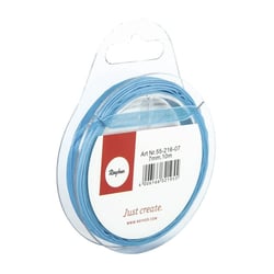 Ruban organdi, 7 mm, rouleau 10 m, turquoise