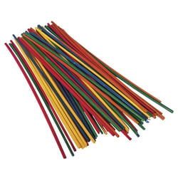 Pailles, longueur 22 cm, sachet 50 pailles,  couleurs assorties