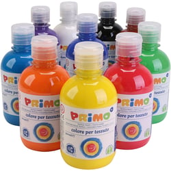 Peinture Textile, ass. de couleurs, 10x300ml/ 1 Pq.