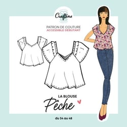 Patron Craftine Blouse Pêche - Format Papier