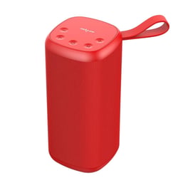 Enceinte Bluetooth Portable Stéréo Basses Puissantes Avec Micro Et Longue Autonomie Rouge YONIS