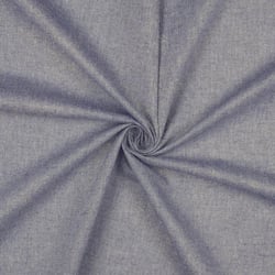 Tissu Lin Coton Lurex uni Bleu chiné