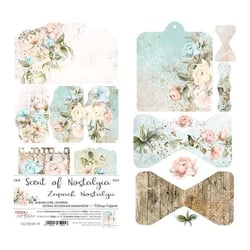 12 papiers scrapbooking motifs à découper 15,5 x 30, 5 cm Craft O Clock SCENT OF NOSTALGIA 654216