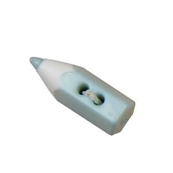 Bouton en forme de crayon couleur Bleu Layette 0,7cm x 2cm