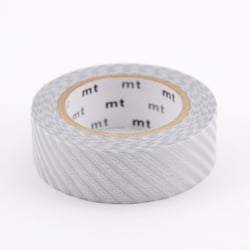 Masking tape Rayé Argent - 7 m x 15mm