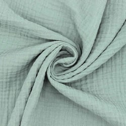 Coupon de tissu en double gaze de coton - Laize : 130 cm