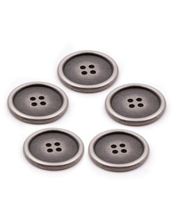 Lot De 5 Boutons Métal